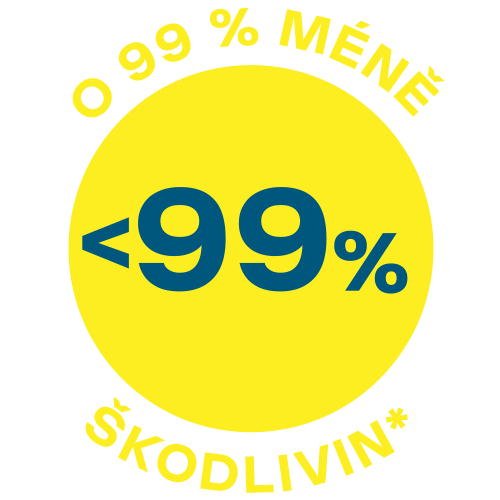 O 99 % méně škodlivin